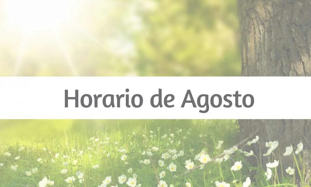 Horario de agosto